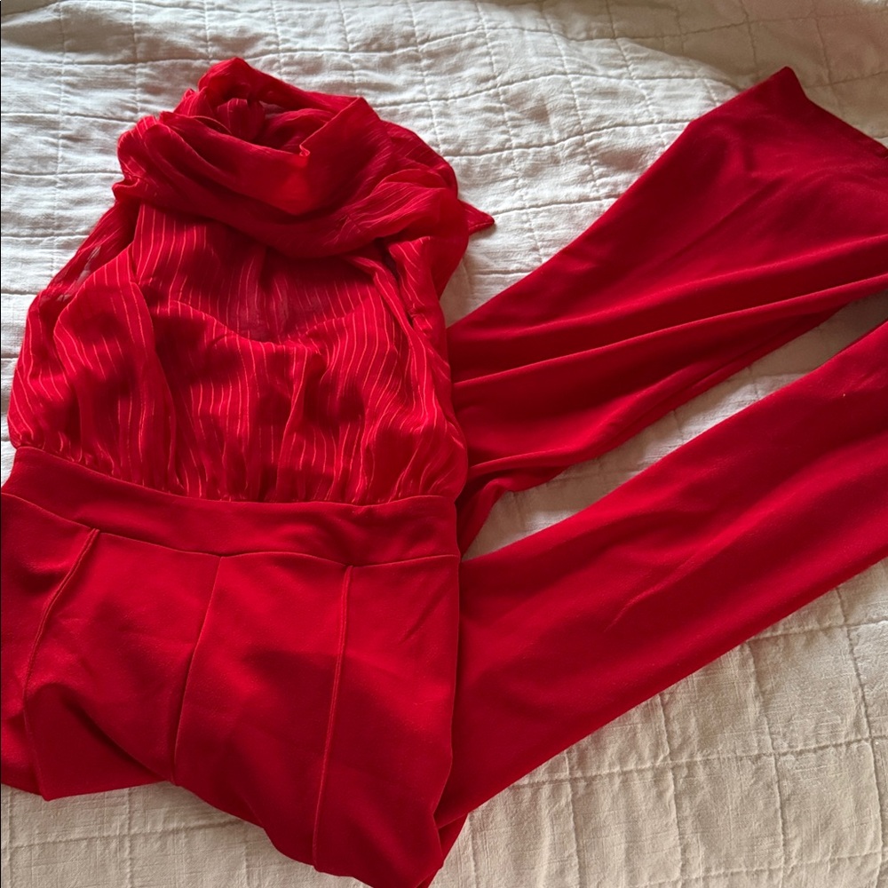 Akira Elegant Red Women's Jumpsuit